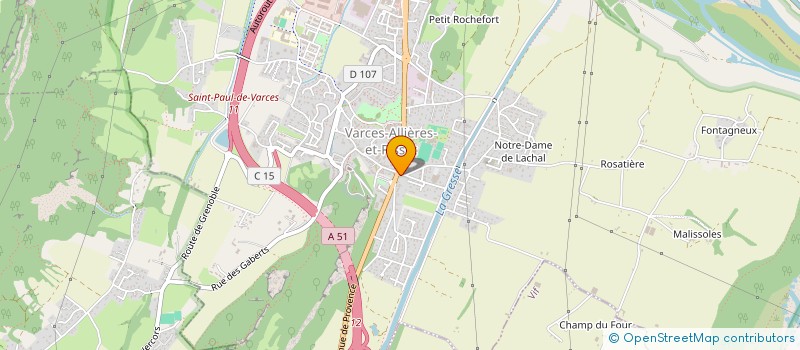 localisation de l'entreprise EURL FERRARO à VARCES-ALLIERES-ET-RISSET