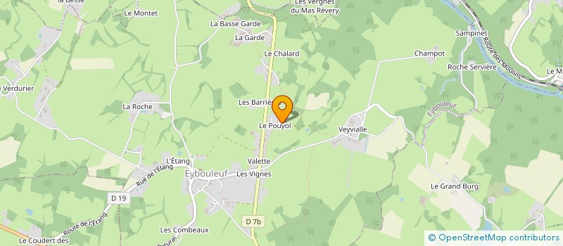 localisation de l'entreprise EURL FERREIRA PINTO à EYBOULEUF