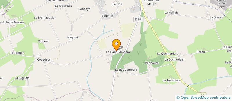 localisation de l'entreprise EURL FEVRIER COUVERTURE  VAL D'ANAST