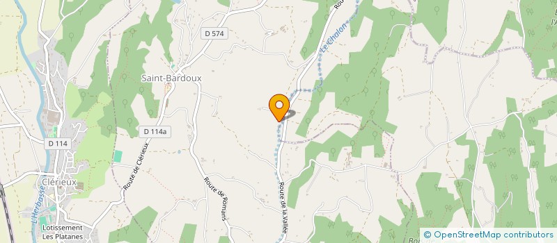 localisation de l'entreprise EURL FINANCIERE DE L'ERMITAGE  SAINT-BARDOUX