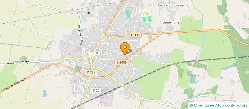 localisation de l'entreprise EURL FJA PLAQUISTE  LEZOUX