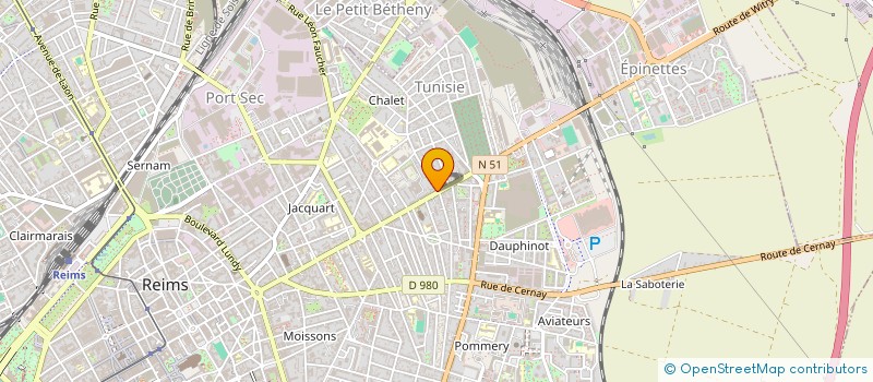 localisation de l'entreprise EURL FLEURISTYL  REIMS