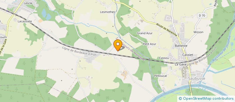 localisation de l'entreprise EURL FLORIAN FARIA  SAINT-GEOURS-DE-MAREMNE