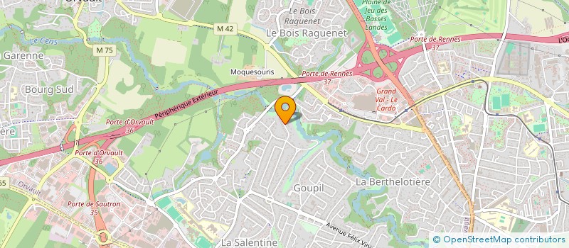 localisation de l'entreprise EURL FOIX TP à ORVAULT