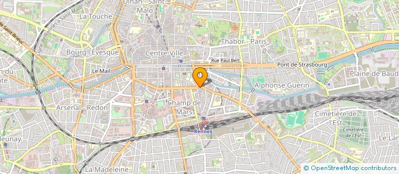localisation de l'entreprise EURL FONCIERE DE L'HERMINE  RENNES