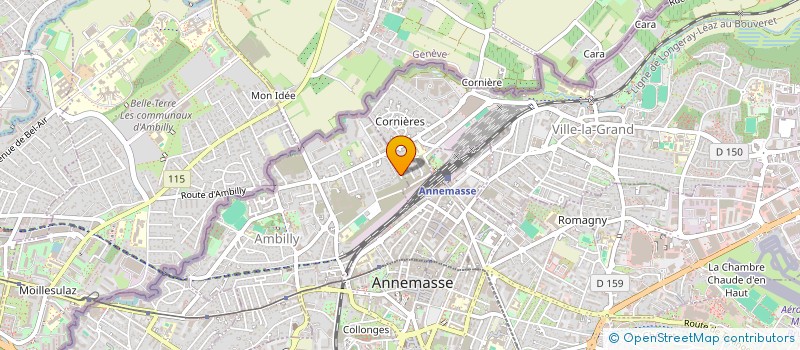 localisation de l'entreprise EURL FONTAINE à AMBILLY