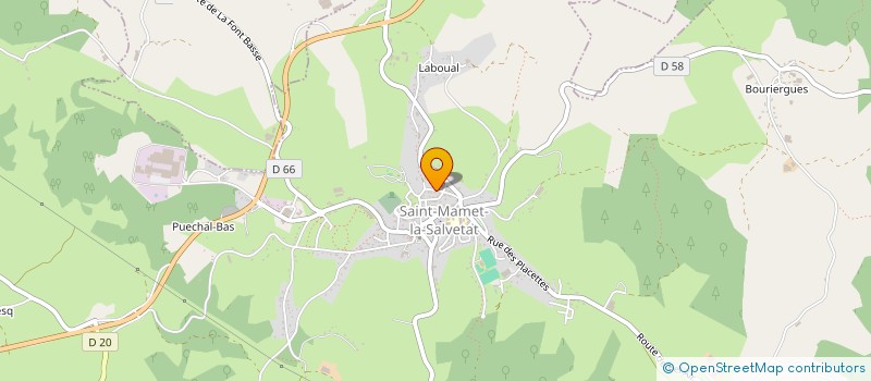 localisation de l'entreprise EURL FONTANEL à SAINT-MAMET-LA-SALVETAT