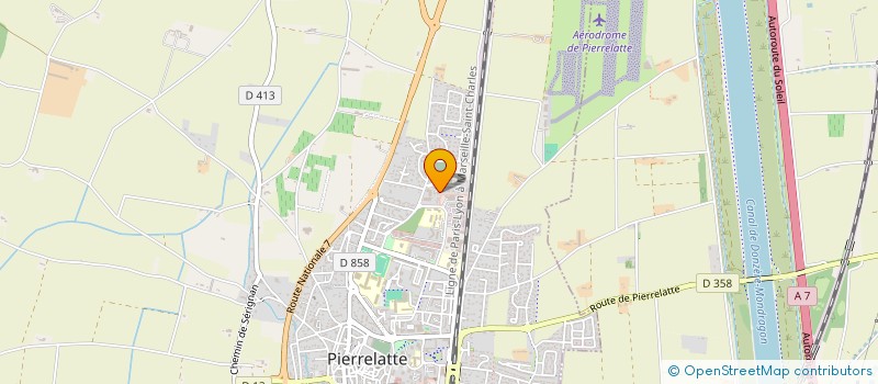 localisation de l'entreprise EURL FONTENELLE  PIERRELATTE