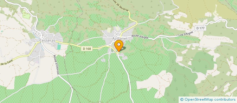 localisation de l'entreprise EURL FONTROUGE  AZILLANET