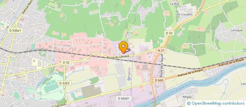 localisation de l'entreprise EURL FOOT' SIDE à BERGERAC