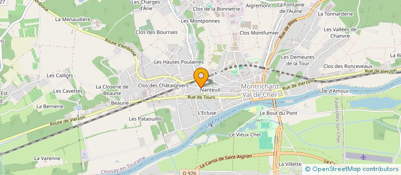 localisation de l'entreprise EURL FORGET  MONTRICHARD-VAL-DE-CHER