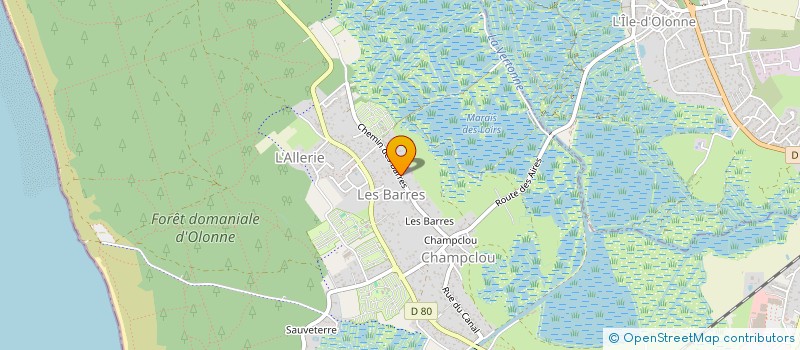 localisation de l'entreprise EURL FOUCHET TRANSACTIONS à LES SABLES D'OLONNE