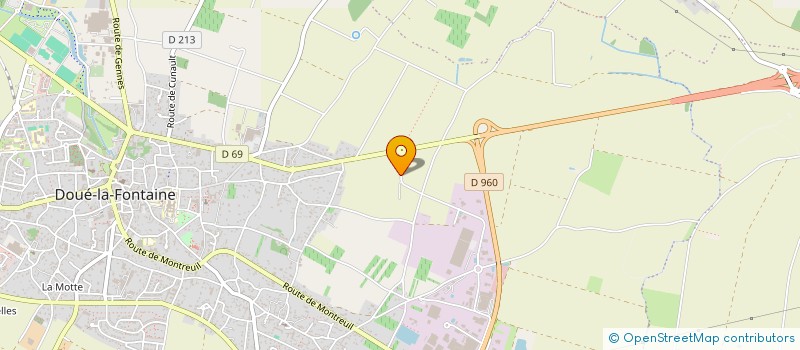 localisation de l'entreprise EURL FOULLARD GERALD  DOUE-EN-ANJOU