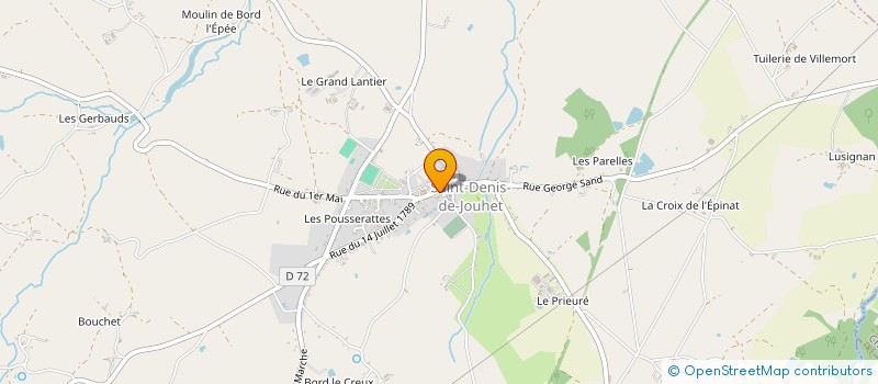 localisation de l'entreprise EURL FOURNIER DOMINIQUE à SAINT-DENIS-DE-JOUHET