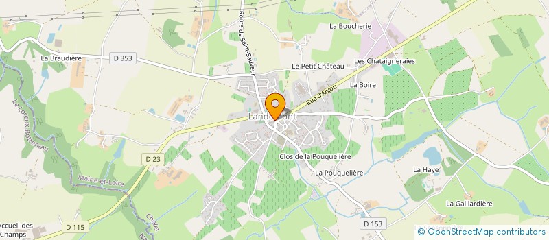 localisation de l'entreprise EURL FOURRIER  OREE-D'ANJOU