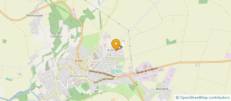 localisation de l'entreprise EURL FPF MENUISERIE  MONTMIRAIL