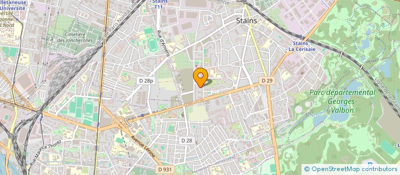 localisation de l'entreprise EURL FRANCE BATIMENT à STAINS