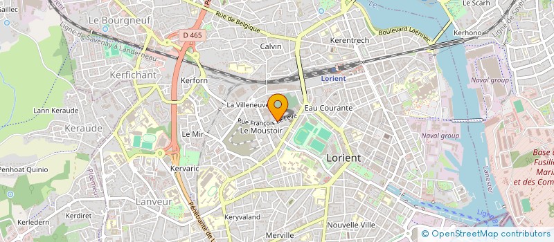 localisation de l'entreprise EURL FRANCE SOL CARRELAGE  LORIENT