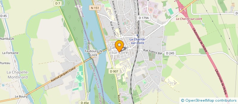 localisation de l'entreprise EURL FRANCESCONI à LA CHARITE-SUR-LOIRE