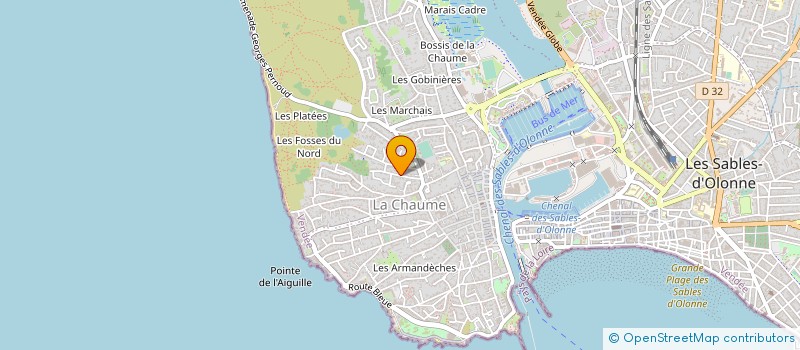 localisation de l'entreprise EURL FRANCHETEAU à LES SABLES D'OLONNE