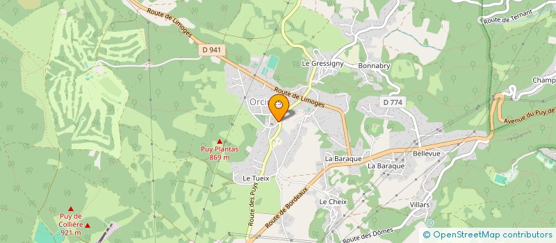 localisation de l'entreprise EURL FRANCK ARREGUI  ORCINES