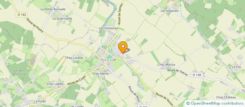 localisation de l'entreprise EURL FRANCK GUIBERT CARRELAGE  RETAUD