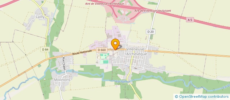 localisation de l'entreprise EURL FRANCK MUNIER  VILLENEUVE-L'ARCHEVEQUE