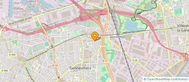 localisation de l'entreprise EURL FRANCK PELLARD à GENNEVILLIERS