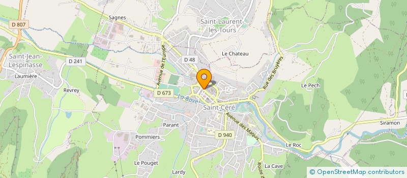 localisation de l'entreprise EURL FRANCOIS MOLES  SAINT-CERE
