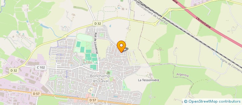 localisation de l'entreprise EURL FRANK'LINE  BONCHAMP-LES-LAVAL