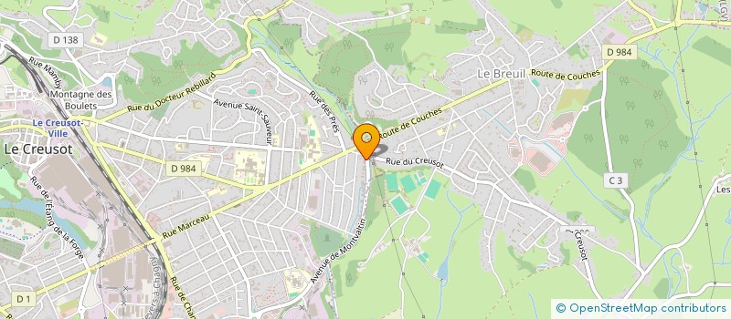 localisation de l'entreprise EURL FRED MOTOCULTURE  LE CREUSOT