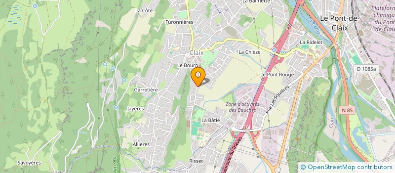 localisation de l'entreprise EURL FREDERIQUE SAGOT  CLAIX