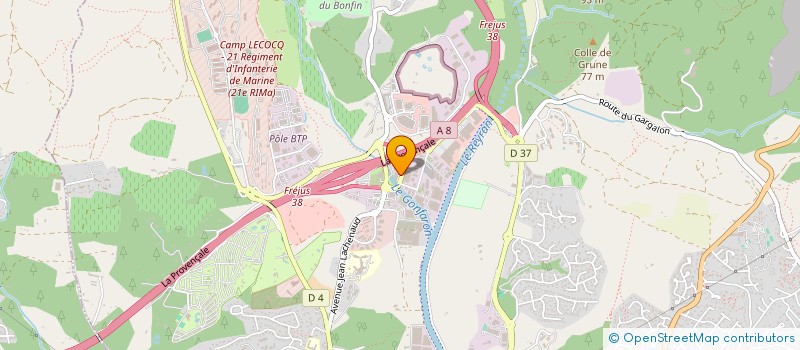 localisation de l'entreprise EURL FRERET à FREJUS