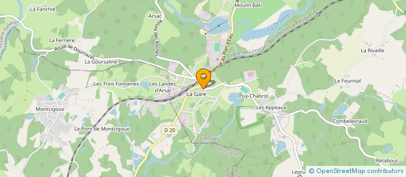 localisation de l'entreprise EURL FRONTOU CATHERINE à BUSSIERE-GALANT