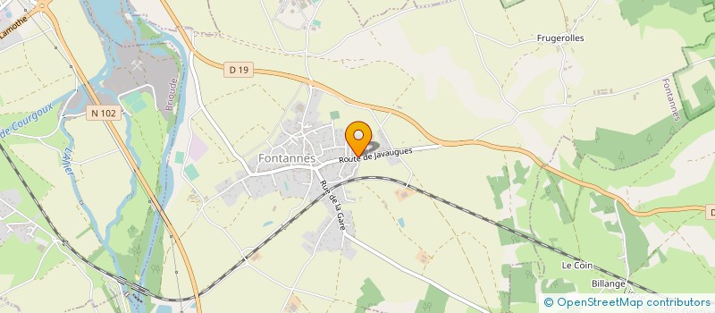 localisation de l'entreprise EURL FRUGIERE LAURENT à FONTANNES