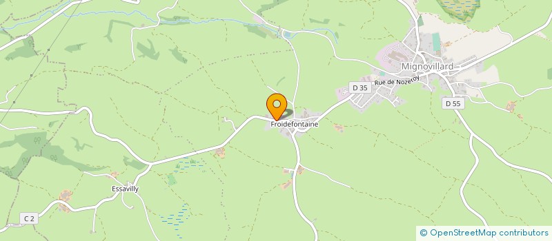 localisation de l'entreprise EURL FRUITIERE DE FROIDEFONTAINE ESSAVIL LY à MIGNOVILLARD