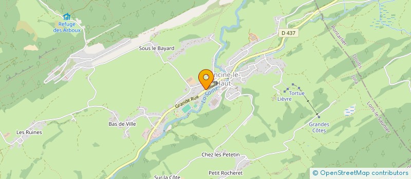 localisation de l'entreprise EURL FRUITIERE DES REBELLES  FONCINE-LE-HAUT