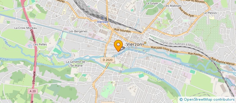 localisation de l'entreprise EURL FUSELLIER ANDRE à VIERZON
