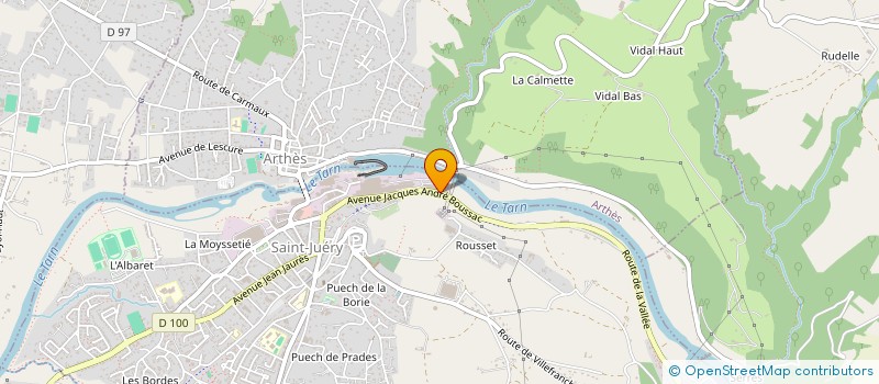 localisation de l'entreprise EURL FW - ART  SAINT-JUERY