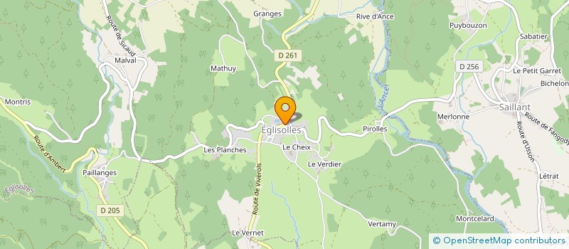 localisation de l'entreprise EURL FZ  EGLISOLLES