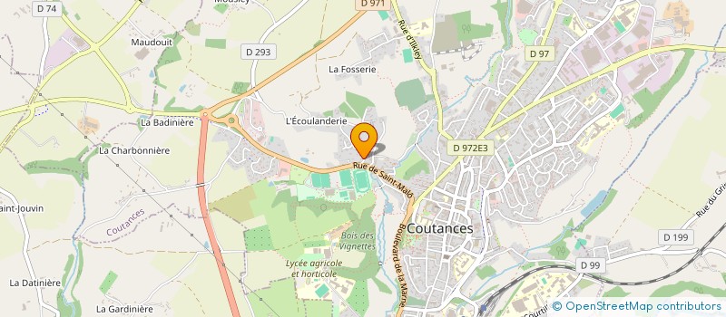 localisation de l'entreprise EURL G.P AVIATION à COUTANCES