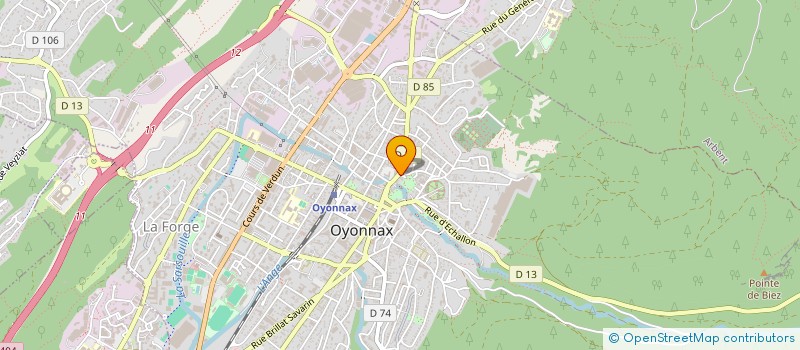 localisation de l'entreprise EURL GAILLARD LILIAN IMMOBILIER à OYONNAX