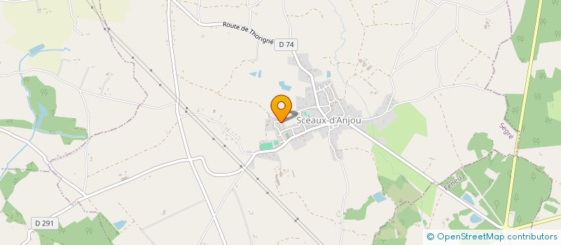 localisation de l'entreprise EURL GALICAM  SCEAUX-D'ANJOU