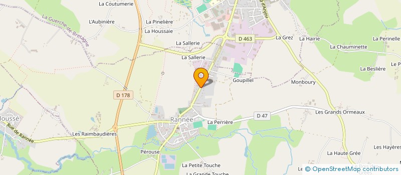 localisation de l'entreprise EURL GALLARD à RANNEE