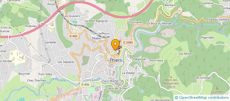 localisation de l'entreprise EURL GALLETI MARC à THIERS