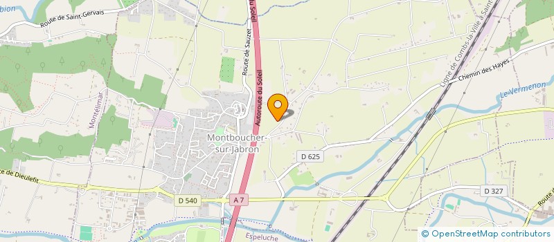 localisation de l'entreprise EURL GALVE LAURENT  MONTBOUCHER-SUR-JABRON
