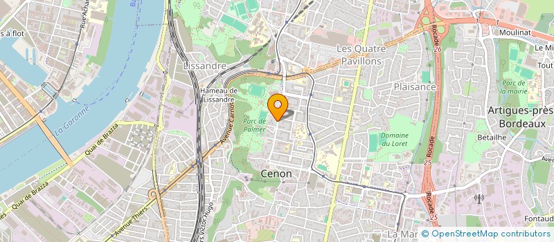 localisation de l'entreprise EURL GAMMA GENIE CIVIL ET IMPORT EXPORT à CENON