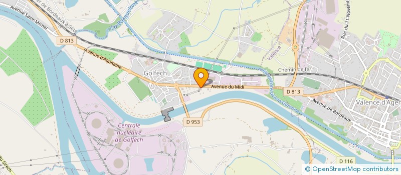 localisation de l'entreprise EURL GARAGE CAT  GOLFECH