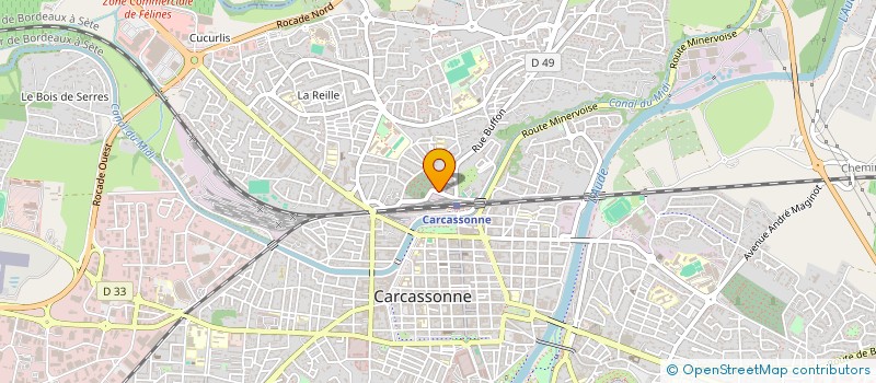 localisation de l'entreprise EURL GARAGE DE LA GARE  CARCASSONNE