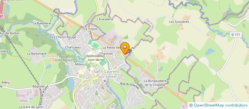 localisation de l'entreprise EURL GARAGE DE LA PAIX  SAINT-LAURENT-SUR-SEVRE